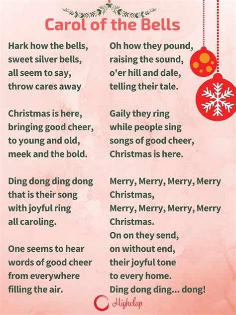 Find the lyrics of the popular Christmas carol Carol Of The Bells, also known as The Carol of the Bells, in English and other languages. Learn the meaning, history and …